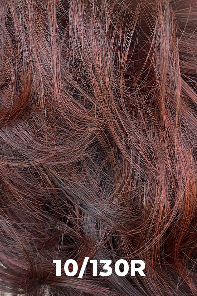 TressAllure Wigs - Beach Wave Magic (MC1419) - 10/130R. Bright Red Rooted Medium Brown.