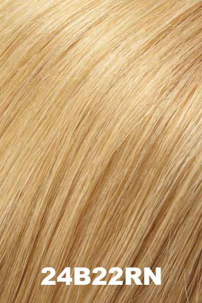 Color 24B22RN (Natural Golden Blonde) for Jon Renau wig Carrie Lite Remy Human Hair (#772). Pale wheat blonde, golden blonde and honey blonde natural blend.