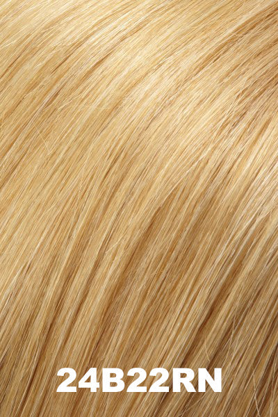 Color 24B22RN (Natural Golden Blonde) for Jon Renau wig Sophia Human Hair (#718). Pale wheat blonde, golden blonde and honey blonde natural blend.
