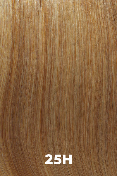 Color Swatch 25H for Henry Margu Wig Becky (#4739). Warm blonde base with muted red blonde highlights.