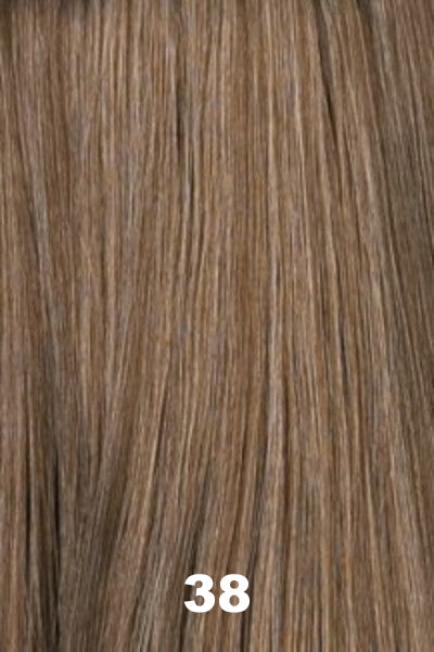 Color Swatch 38 for Henry Margu Pony Sassy (#8213). Light brown blended with 50% grey, gradually blending to a darker back.