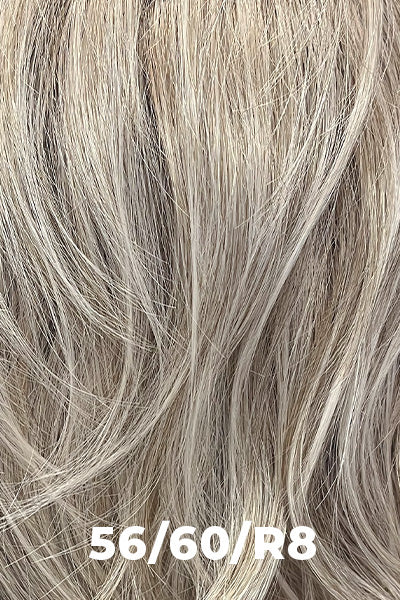 TressAllure Wigs - Pixie Lite (MC1418) - 56/60/R8. Lightest Grey Silver Grey Blend Rooted Medium Brown.
