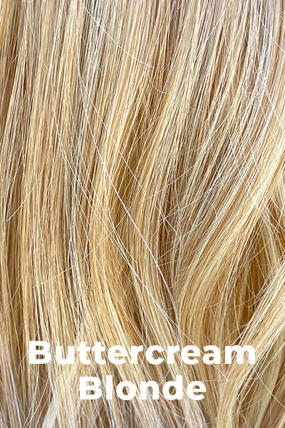 Belle Tress Wigs Calabasas (CT-1012) Buttercream Blonde Average. Pale Blonde base with Honey Blonde Highlights.