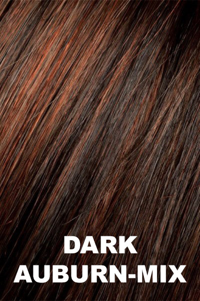 Ellen Wille Wigs - Pam Hi Tec - Dark Auburn Mix. Dark Auburn, Bright Copper, and Dark Brown Blend.