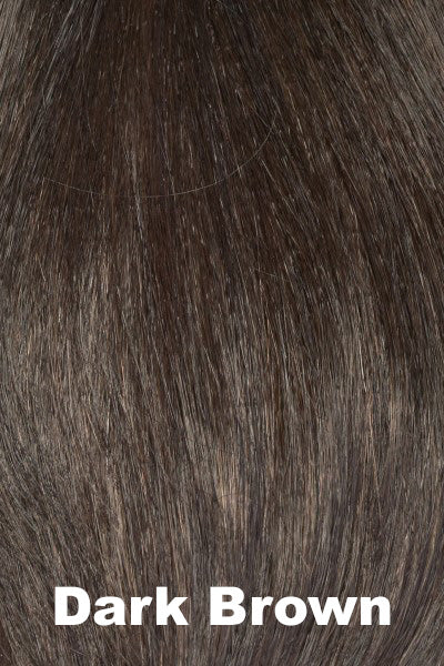 Envy Wigs - Gia Mono - Dark Brown Average. 4/6 blend of a rich brown base and mahogany highlighting.