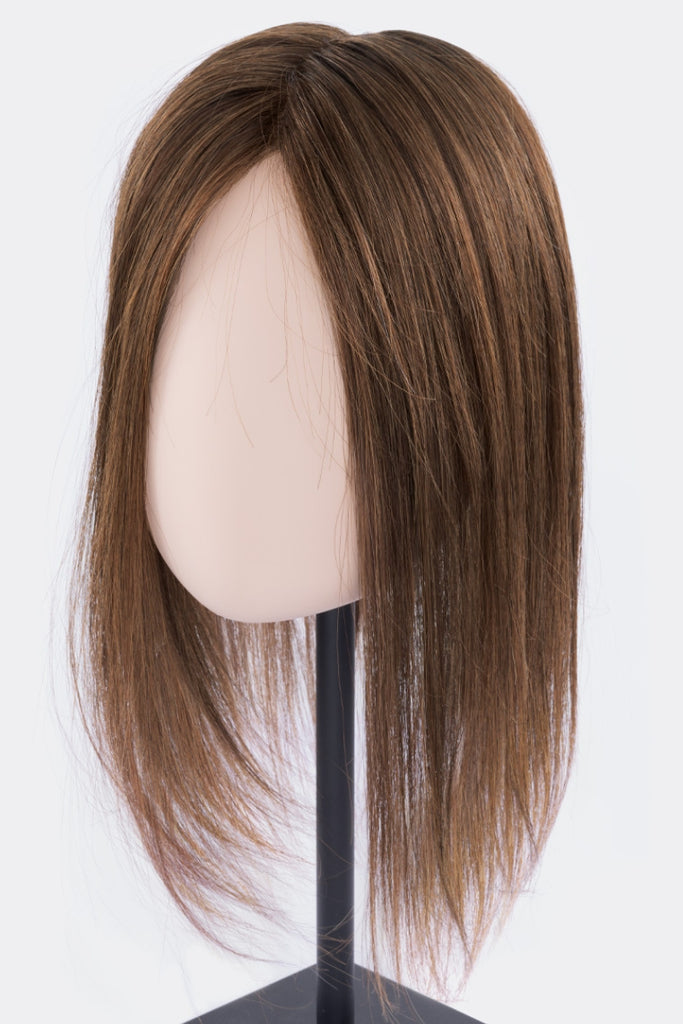 The medium length topper on a mannequin.