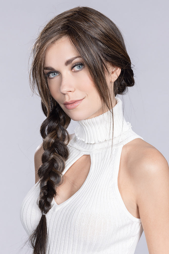 Photo of Look in a long braid. 