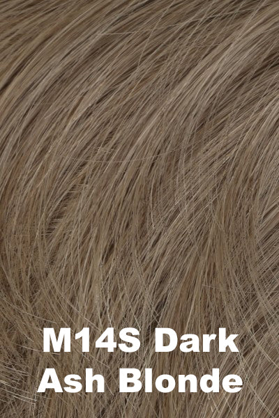 Color M14S for Him men's wig Dapper. Dark blonde base with an ashy undertone.