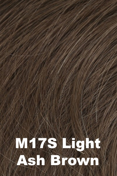 Color M17S for HIM men's wig In Full Effect.  Light brown with slight ashy undertone.
