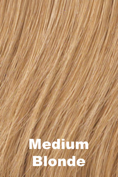 Color Medium Blonde for Gabor wig Luck. Golden blonde with beige and dirty blonde highlights.