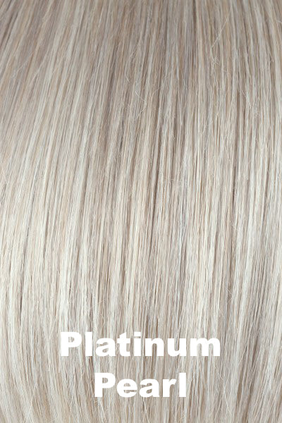 Color Platinum Pearl for Noriko wig Kade #1723. Peal blonde base with pure white highlights.