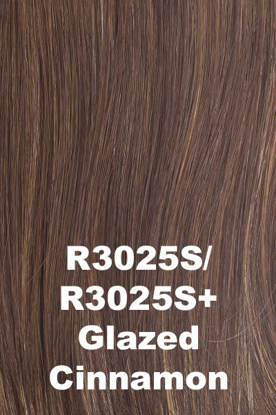 Hairdo Wigs - Curly Girlie - (R3025S) Glazed Cinnamon - Average. Medium reddish brown base highlighted with copper blonde and ginger blonde highlights