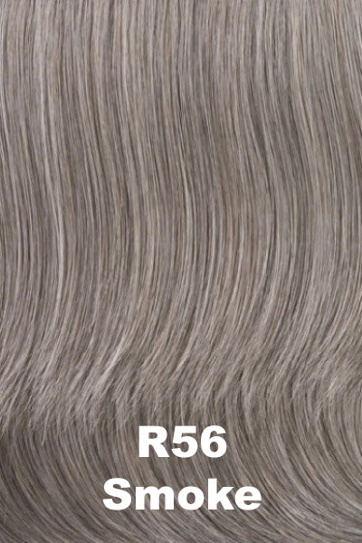 Color Smoke (R56) for Raquel Welch wig Crushing on Casual Elite.  Lightest grey blended with a very subtle medium brown.