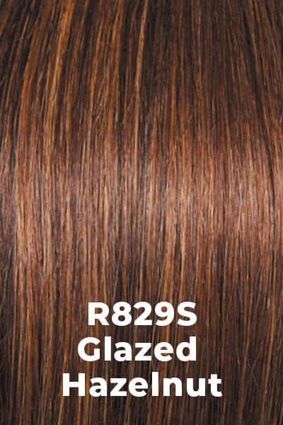Hairdo Wigs - Thrill Seeker wig Glazed Hazelnut (R829S) Average. Chocolate brown highlighted with light auburn.
