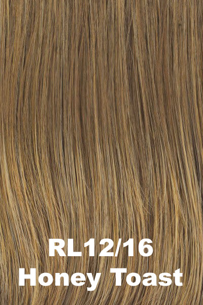 Color Honey Toast (RL12/16) for Raquel Welch wig Statement Style.  Dark blonde with neutral blonde and warm blonde highlights.