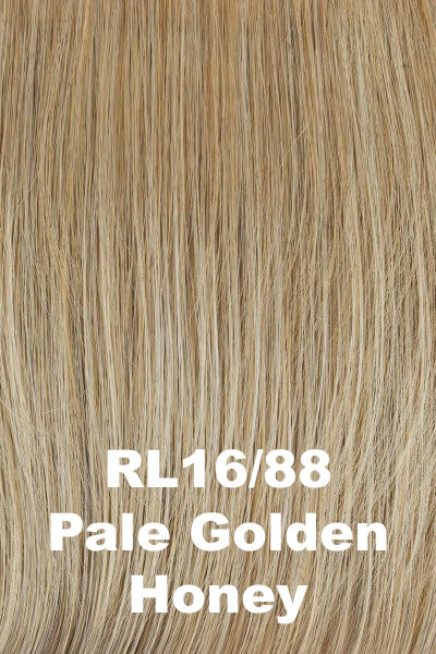 Color Pale Golden Honey for Raquel Welch wig Day to Date.  Medium warm golden base with pale honey blonde blended highlights.