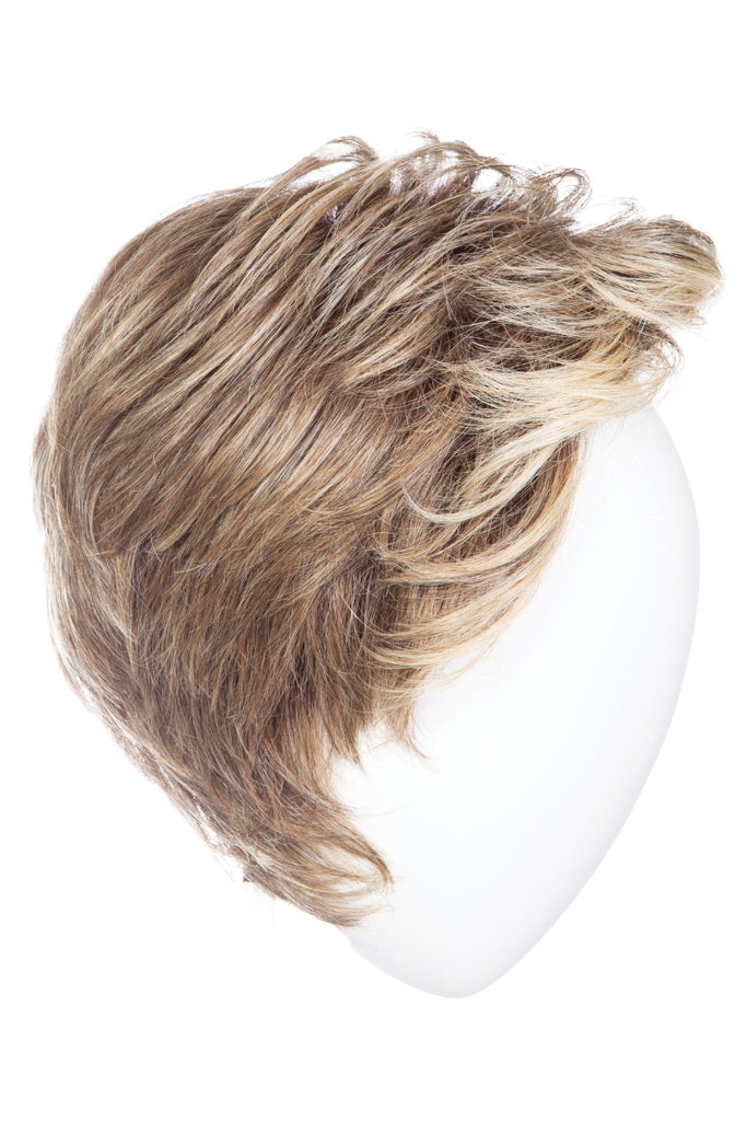 Side view of the heat friendly synthetic wig. 
