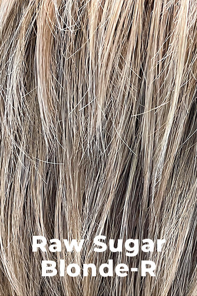 Belle Tress Wigs Calabasas (CT-1012) Raw Sugar Blonde R Average. Dark Rooted Medium Brown with Stone Blonde and Caramel Blonde Highlights.