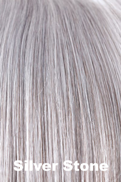 Rene of Paris Wigs - Joss (#2412) - Silver Stone. Multiple Shades of Grey Blended with a Dark Brown Base.
