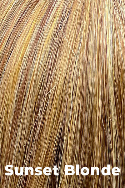 Belle Tress Wigs - Taylor (LX-5016) - Sunset Blonde. Blend of golden blonde, copper, honey blonde.