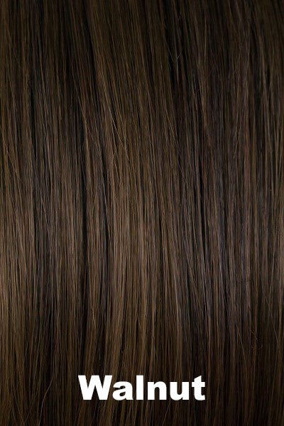 Color Walnut for Orchid wig Jodie (#6540). A combination of warm and cool brown.