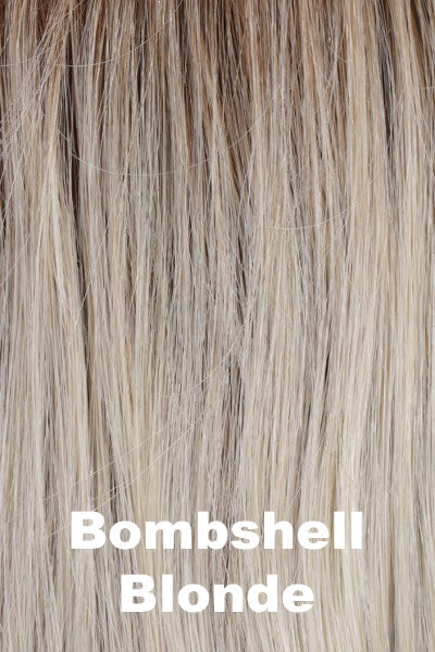 Belle Tress Wigs - Lemonade (#6078) Golden Brown Root with a blend of white, pure blonde and satin blonde. (Rooted Color)