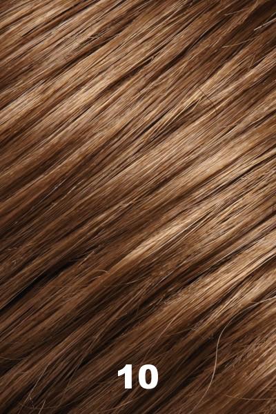 Color 10 (Luscious Caramel) for Jon Renau wig Jazz Petite (#5362). Light brown with a golden undertone.