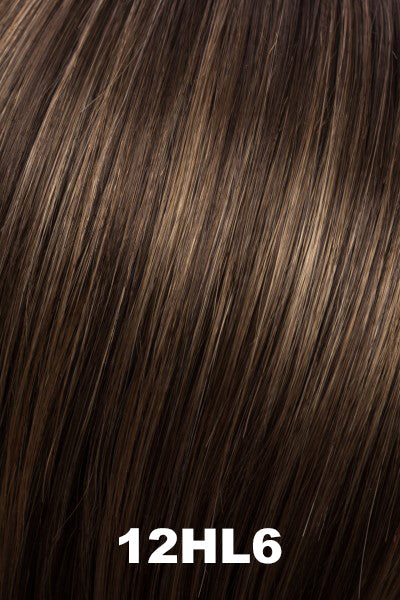 Color 12HL6 for Tony of Beverly wig Kate.  Medium brown with light golden brown highlights.