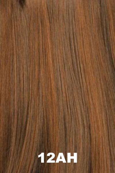 Color Swatch 12AH for Henry Margu Wig Kendall (#4758). Warm brown with light reddish brown highlights.