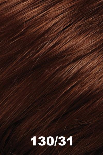 Color 130/31 (Cherry Cobbler) for Easihair EasiXtend Clip-in Extensions Professional 16 Set (#321). Deep red brown base with brighter red blend and medium red tips.