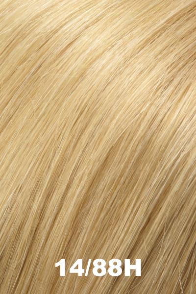 Color 14/88H (Vanilla Macaron) for Jon Renau wig Cara Human Hair (#5701). Pale wheat blonde with a golden vanilla undertone.