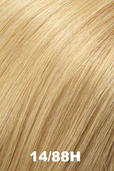 Color 14/88H (Vanilla Macaron) for Jon Renau wig Hat Magic 16" (#386). Pale wheat blonde with a golden vanilla undertone.