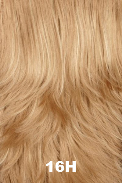 Color Swatch 16H for Henry Margu Wig Kayla (#2351). Cool, grey blonde with pale blonde highlights.