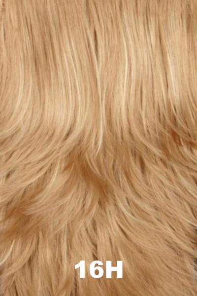 Color Swatch 16H for Henry Margu Wig Faith Petite (#2441).  Cool, grey blonde with pale blonde highlights.