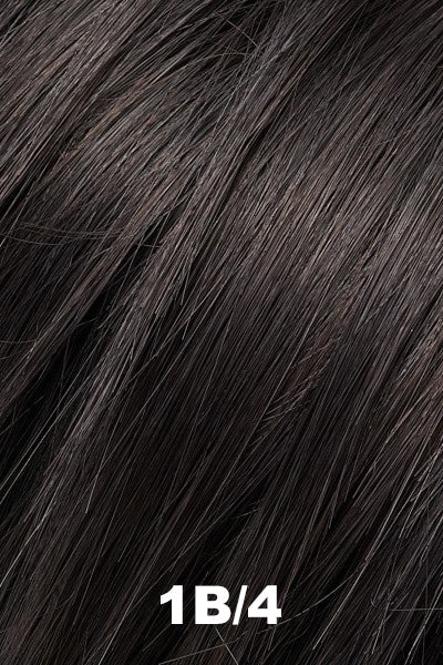 Color 1B/4 (Nutty Fudge) for Easihair Mimic (#292). Soft Black and Dark Brown blend.