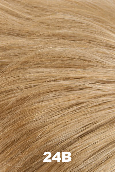 Color 24B for Tony of Beverly wig Beverly Hills.  Warm light honey blonde.