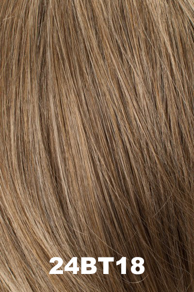 Color 24BT18 for Tony of Beverly wig Tawny.  Ashy brown base blended with medium blonde highlights.