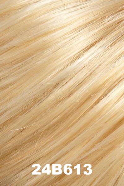 Color 24B613 (Butter Popcorn) for Jon Renau wig Allure (#5350). Pale golden blonde, creamy blonde and honey blonde blend.