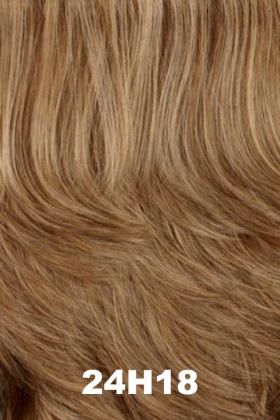 Color Swatch 24H18 for Henry Margu Wig Fiona (#4749). Cool, grey brown with warm blonde highlights.