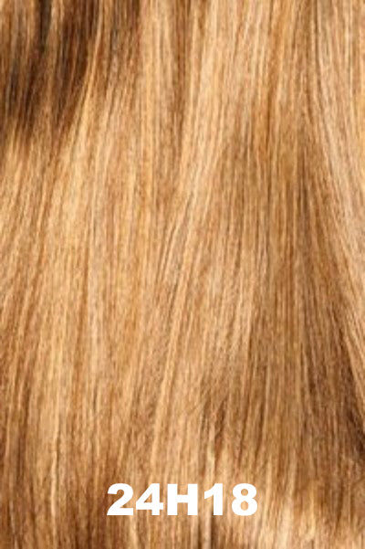 Color Swatch 24H18 for Henry Margu Wig Kendall (#4758). Cool, grey brown with warm blonde highlights.
