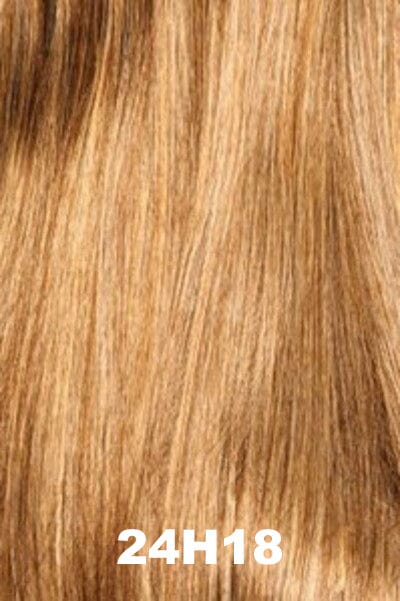 Color Swatch 24H18 for Henry Margu Wig Carly (#2515). Cool, grey brown with warm blonde highlights.