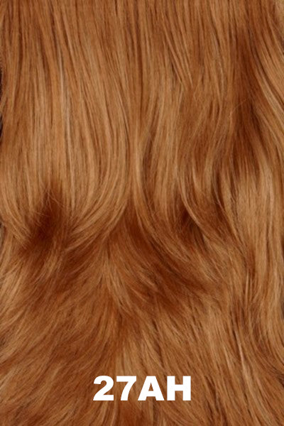 Color Swatch 27AH for Henry Margu Wig Paige (#2482). Dark blonde base with red undertones and pale blonde highlights.