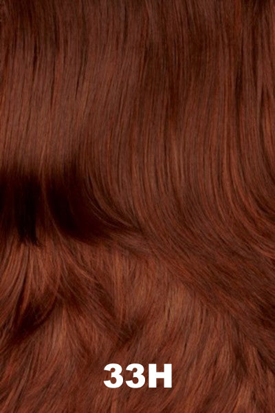 Color Swatch 33H for Henry Margu Wig Gianna (#4766). Dark reddish brown and medium brown blend with copper highlights.