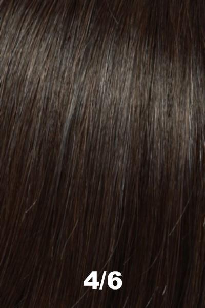 Color 4/6 (Brownie Brittle) for Jon Renau wig Lily Petite (#5358). Blend of dark brown and rich medium brown. 