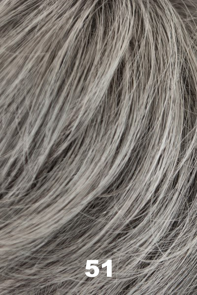 Color 51 for Tony of Beverly wig Kate.  Light grey blended with dark brown.