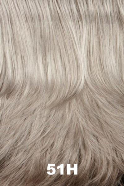 Color Swatch 51H for Henry Margu Wig Grace (#4753). Medium grey with light grey highlights.