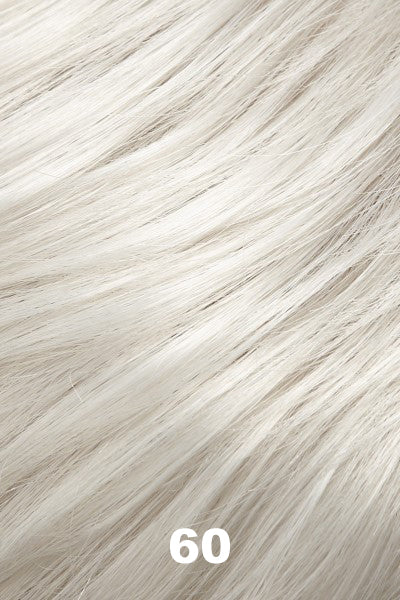 Color 60 (Winter Sun) for Jon Renau wig Selena (#5908). Bright pure white. 