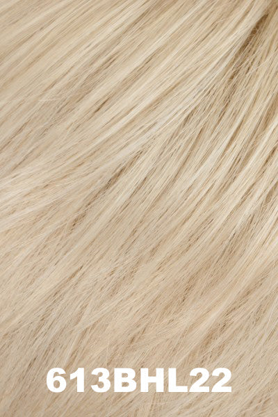 Color 613BHL22 for Tony of Beverly wig Mindy.  Ashy blonde subtly blended with a vanilla blonde.