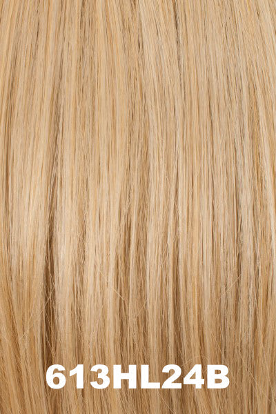 Color 613HL24B for Tony of Beverly wig Kapri.  Medium golden blonde with bright vanilla blonde highlights.
