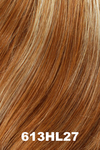 Color 613HL27 for Tony of Beverly wig Petite Ivy.  Medium ginger with light blonde highlights.